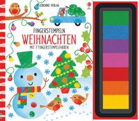Buch Cover Fingerstempeln: Weihnachten