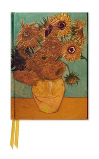 Buch Cover Premium Notizbuch DIN A6: Vincent van Gogh, Sonnenblumen