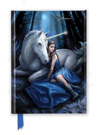 Buch Cover Premium Notizbuch DIN A5: Anne Stokes, Blauer Mond