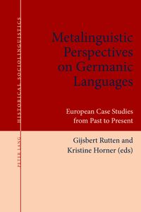 Buch Cover Metalinguistic Perspectives on Germanic Languages