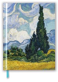 Buch Cover Premium Skizzenbuch: Vincent van Gogh, Weizenfeld mit Zypressen