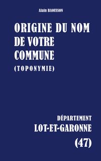 Buch Cover Origine du nom de votre commune