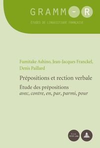 Buch Cover Prépositions et rection verbale