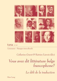 Buch Cover Vous avez dit littérature belge francophone?