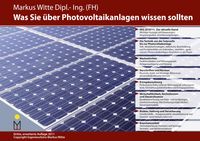 Buch Cover Was Sie über Photovoltaikanlagen wissen sollten