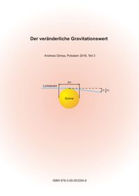 Buch Cover Der veränderliche Gravitationswert