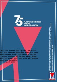 Buch Cover 75 | Fünfundsiebzig Jahre VVN-BdA NRW
