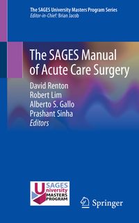 Buch Cover The SAGES Manual of Acute Care Surgery