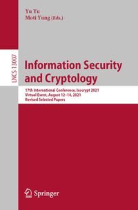 Buch Cover Information Security and Cryptology