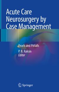 Buch Cover Acute Care Neurosurgery by Case Management