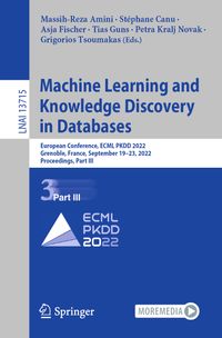 Buch Cover Machine Learning and Knowledge Discovery in Databases
