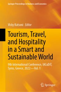 Buch Cover Tourism, Travel, and Hospitality in a Smart and Sustainable World