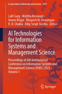 Buch Cover AI Technologies for Information Systems and Management Science