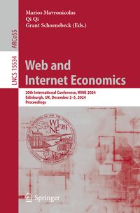 Buch Cover Web and Internet Economics