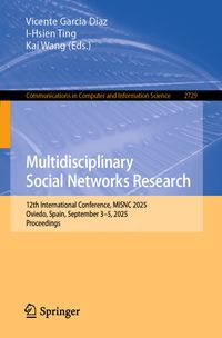 Buch Cover Multidisciplinary Social Networks Research