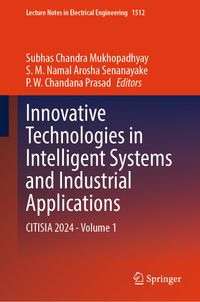 Buch Cover Innovative Technologies in Intelligent Systems and Industrial Applications