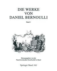 Buch Cover Die Werke von Daniel Bernoulli