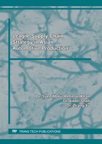 Buch Cover Leagile Supply Chain Strategy in Asian Automotive Production