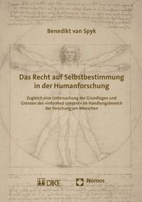 Buch Cover Das Recht auf Selbstbestimmung in der Humanforschung