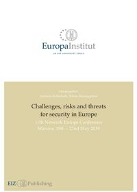 Buch Cover Challenges, risks and threats for security in Europe