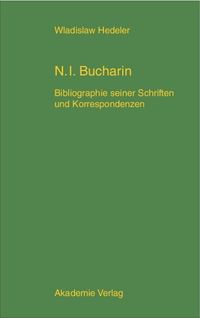 Buch Cover Nikolaj Ivanovic Bucharin