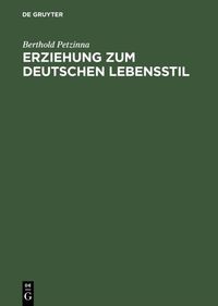 Buch Cover Erziehung zum deutschen Lebensstil