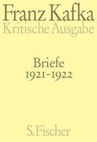 Buch Cover Briefe 1921-1922