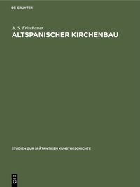 Buch Cover Altspanischer Kirchenbau