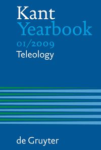 Buch Cover Kant Yearbook / Teleology