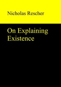 Buch Cover On Explaining Existence