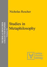 Buch Cover Collected Papers / Studies in Metaphilosophy