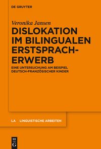 Buch Cover Dislokation im bilingualen Erstspracherwerb