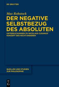 Buch Cover Der negative Selbstbezug des Absoluten