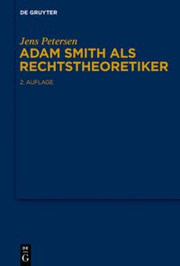 Buch Cover Adam Smith als Rechtstheoretiker