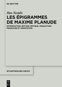 Buch Cover Les Épigrammes de Maxime Planude