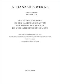 Buch Cover Die Entwicklungen in den Nachfolgestaaten des Römischen Reiches bis zum Symbolum Quicumque