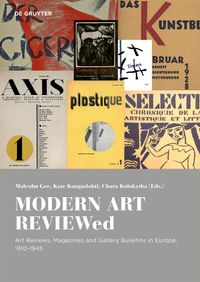 Buch Cover MODERN ART REVIEWed