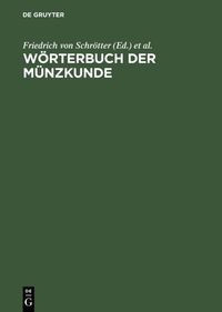 Buch Cover Wörterbuch der Münzkunde