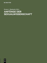 Buch Cover Anfänge der Sexualwissenschaft