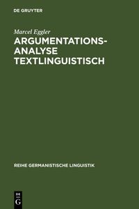 Buch Cover Argumentationsanalyse textlinguistisch