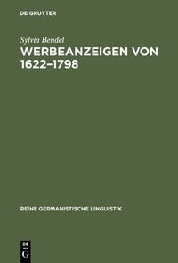 Buch Cover Werbeanzeigen von 1622–1798