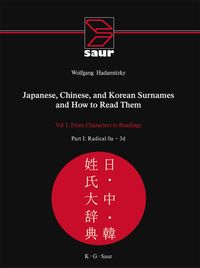 Buch Cover Japanese, Chinese, and Korean Surnames and How to Read Them