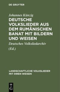 Buch Cover Deutsche Volkslieder aus dem rumänischen Banat mit Bildern und Weisen