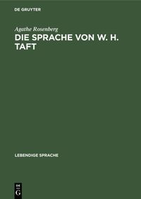 Buch Cover Die Sprache von W. H. Taft