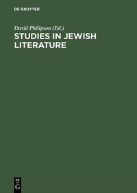 Buch Cover Studies in Jewish literature