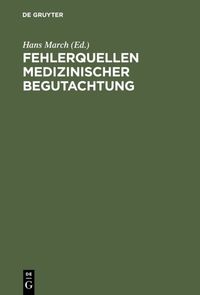 Buch Cover Fehlerquellen medizinischer Begutachtung