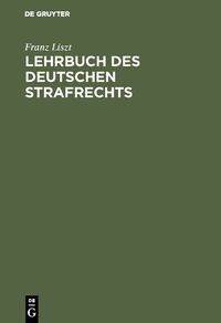 Buch Cover Lehrbuch des deutschen Strafrechts