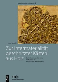 Buch Cover Zur Intermaterialität geschnitzter Kästen aus Holz