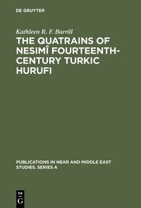 Buch Cover The Quatrains of Nesimî Fourteenth-Century Turkic Hurufi