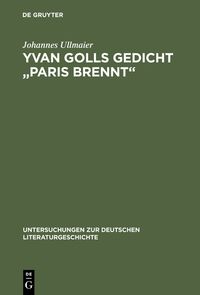 Buch Cover Yvan Golls Gedicht "Paris brennt"